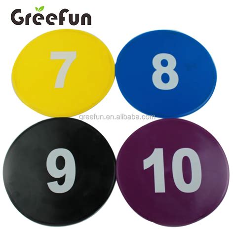 Hot Sell American Football Yard Sport Marker Disc Silicone Rubber 10pcs