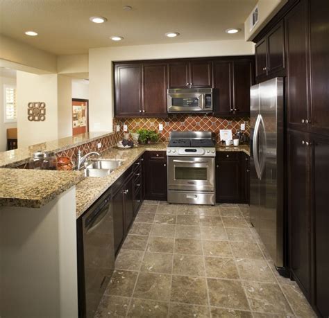 Stone kitchen tile comes in a variety of styles and colors including granite, marble, travertine, and slate. A Gallery of Linoleum Flooring Ideas