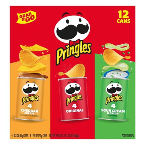 Pringles Potato Crisps Chips Lunch Snacks Variety Pack 292oz Box