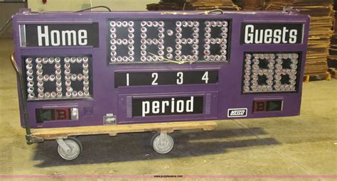 2 Nevco 2400 Electronic Scoreboard In Des Moines Ia Item D7208