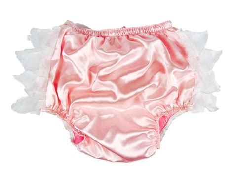 2 Pcs Haian Abdl Pvc And Satin Panties Frilly Rumba Pants Color Pink