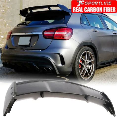 Real Carbon Rear Roof Spoiler Window Wing For Benz Gla Gla