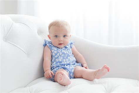 Adorable 6 Month Old Girl Moorestown Baby Photographer