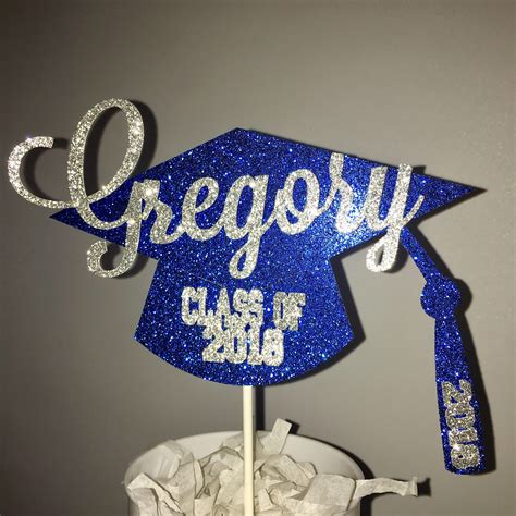 Personalized Graduation Cap Cake Topper Grad Cap Cake Topper Etsy