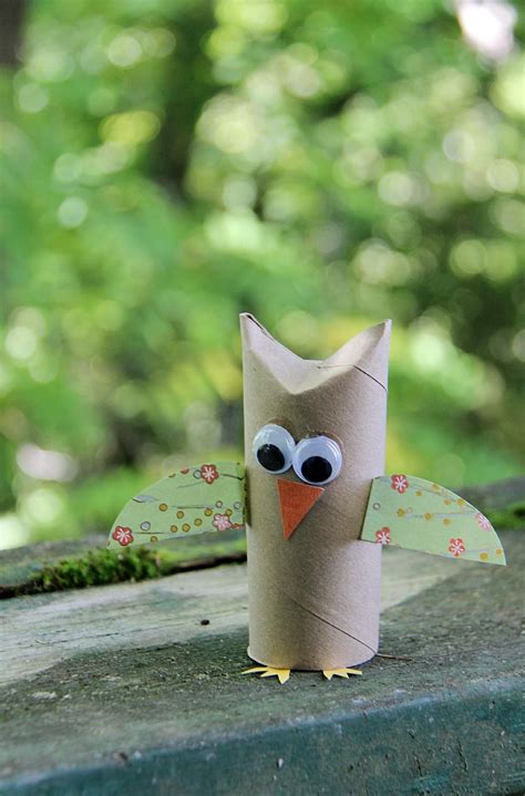 Paper Tube Owls Craft Made With A Few Simple Supplies This Is A Great