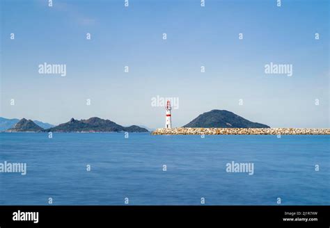 Long Exposure Photo Of Bodrum Turgutreis Lighthouse Stock Photo Alamy