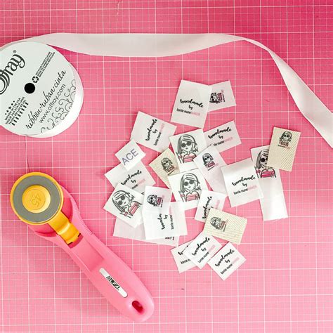 How To Make Custom Fabric Labels Custom Fabric Labels Sewing Labels