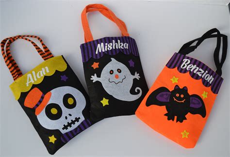 Customized Trick Or Treat Bag Personalized Trick Or Treat Etsy