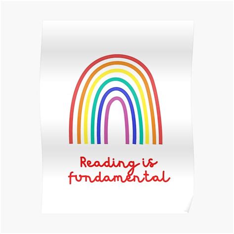 Reading Is Fundamental Poster By Booklovery Redbubble