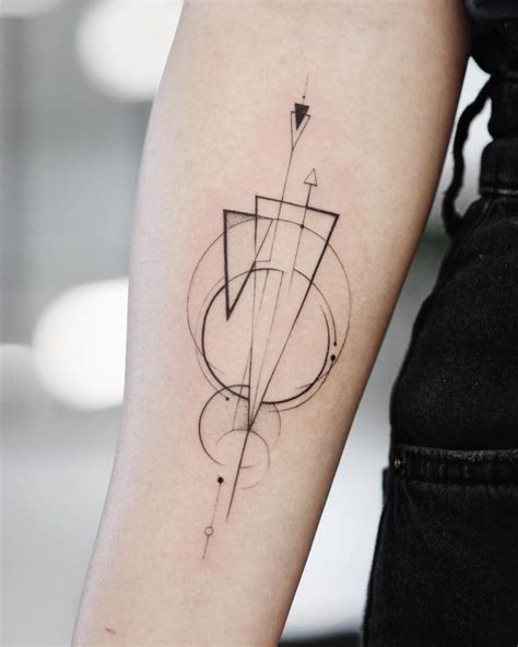 Thin Line Shapes Tattoo Ribcage Tattoo Neck Tattoo