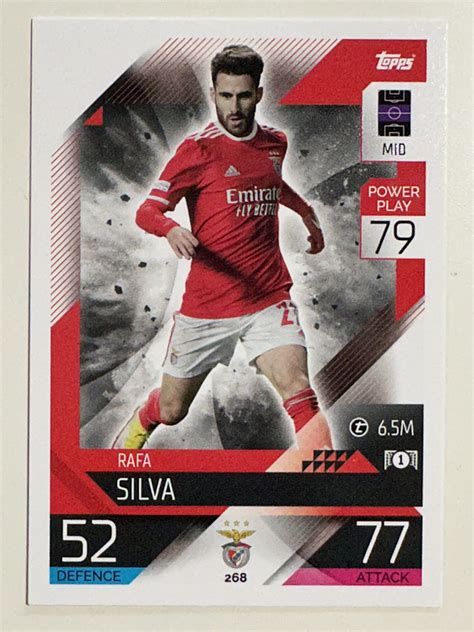 268 Rafa Silva Base Benfica Topps Match Attax 20222023 Card Solve