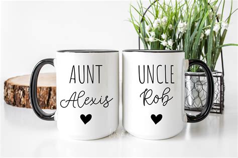 Personalized Aunt And Uncle Mug Custom Mug Set Uncle Mug Etsy