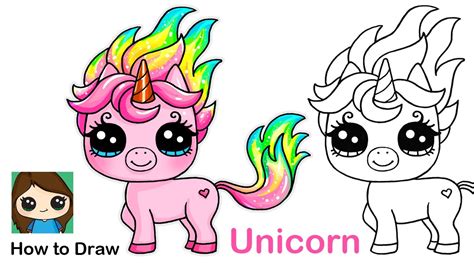 How To Draw A Baby Unicorn Blume Petal Pets