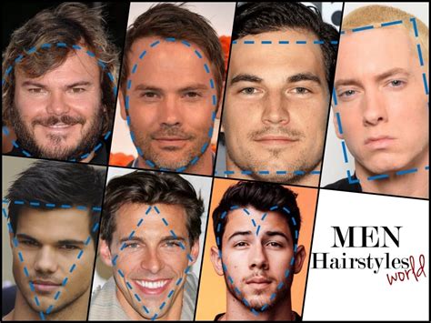 mens hairstyles according to face shape face hairstyles haircut according shape everyday hair
