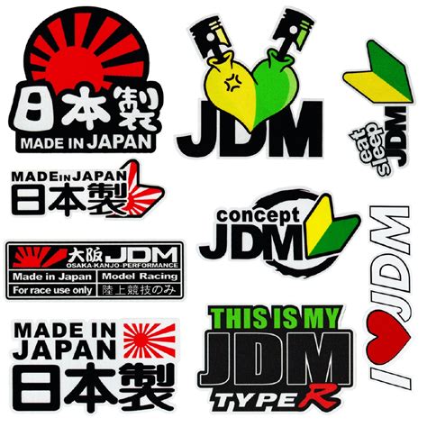 Jdm Badge Trend Logo Sticker Motorcycle Reflective Sticker Car