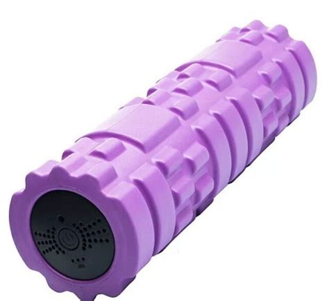 Vibrating Foam Roller Electric Deep Tissue Massage Recover Back Therapy Purple Ebay