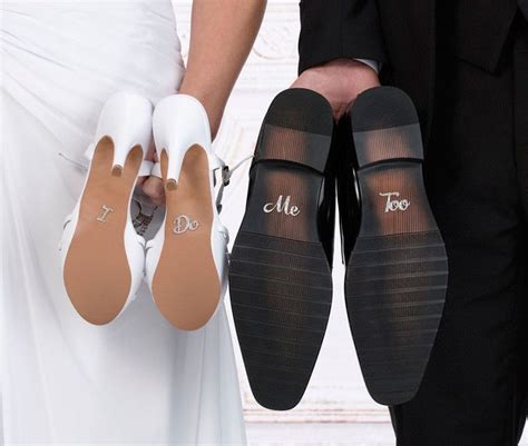 I Do Me Too Shoe Stickers Rhinestone Wedding Shoes