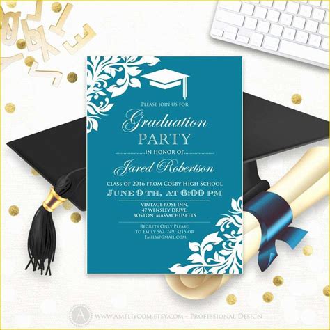 Free Graduation Announcements Templates Of 40 Free Graduation