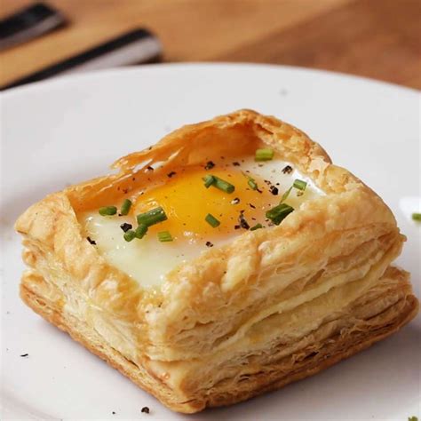 Snacks cooking recipes puff pastry recipes food delicious yummy food recipes mushroom tart stuffed mushrooms. Puff Pastry Breakfast Cups | Tasty Recipes