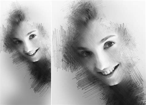 Pencil Sketch Photoshop Action 3 Design Cuts