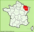 Lorraine location on the France map