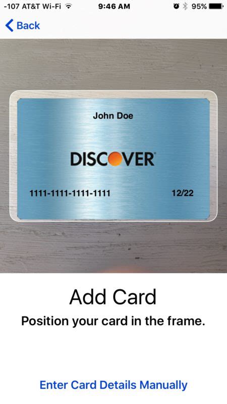 I have the credit/debit card details for the user and when user tap on apple pay option in my app, the add card screen in apple wallet need to be opened one of the fundamental principles of apple pay is not needing to share the underlying credit card details with the merchant. How to Add New Cards to Apple Pay on iPhone