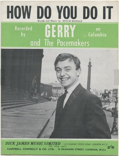 Npg D48410 Sheet Music Cover For How Do You Do It By Gerry And The