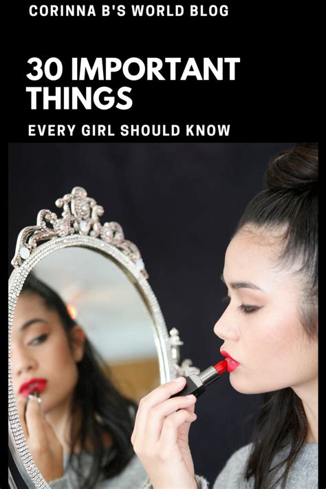 30 important things every girl should know corinna b s world