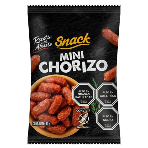 Snack Mini Chorizo Receta Del Abuelo Lidercl