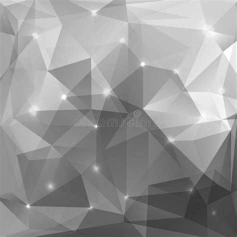 Abstract Gray Triangles Background Stock Vector Illustration Of Light