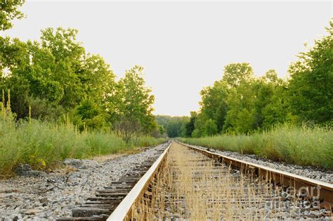 Kent Railroad Sunset Perspective Photograph By Diane Stresing Fine