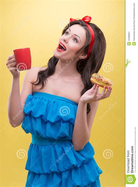 Woman With Sweets Stock Image Image Of Face Calories 43468951