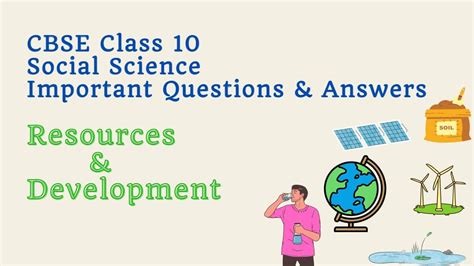 Cbse Class Social Science Important Questions And Answers Geography