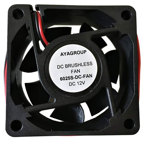 60×60×25mm 12v 60mm 6025s Dc Brushless Cooling Exhaust Fan W2 Pin Con