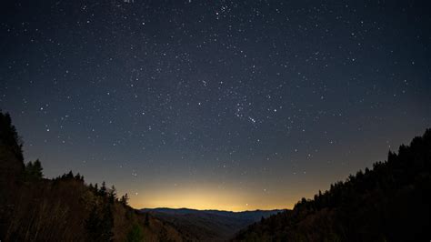 Starry Night In The Great Smoky Mountains Nc Oc 6240x3512 R