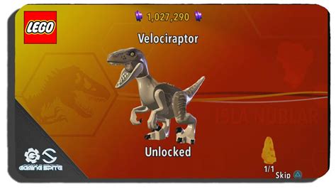 Lego Jurassic World How To Unlock Velociraptor Dinosaur Character Location Youtube