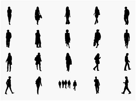 Cut Out People Silhouette Hd Png Download Kindpng