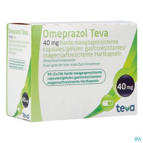 Omeprazol Teva 40mg Maagsapresist Caps 56 Pot Apotheek Sollie