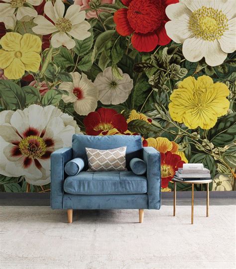 Field Of Flowers Mural Summer Collection Wallpaper Urbanwalls