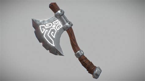 Stylized Axe Game Ready Buy Royalty Free 3d Model By Brian Erbes