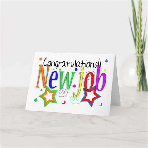 Congratulations New Job Greeting Card New Job Zazzle