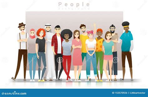 Diversity Concept Background Group Of Happy Multi Ethnic People