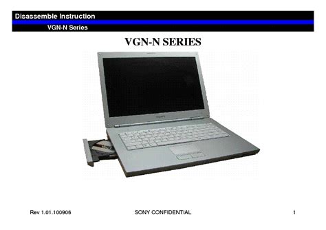 Sony Vaio Vgn N Series Disassemble Instruction Service Manual Download