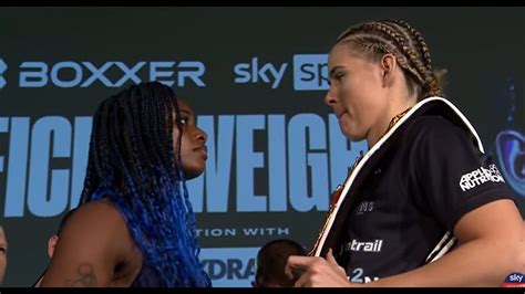 No Love Lost Claressa Shields Vs Savannah Marshall Full Weigh In