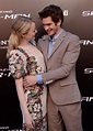 Emma Stone looked lovingly at her boyfriend, Andrew Garfield, as he ...