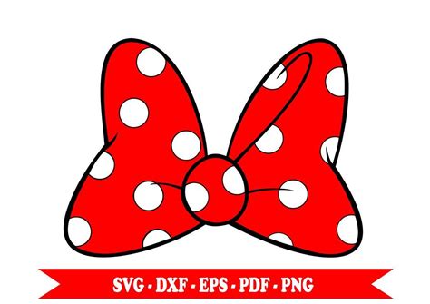 Minnie Polka Dot Bow SVG