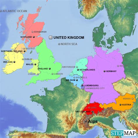 Ireland Map Europe