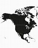 North America Map Black & White / Downloadable North America Shape Map ...