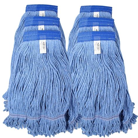 Mop Heads Commercial Grade Usa Made Looped End Heavy Duty Large Mop