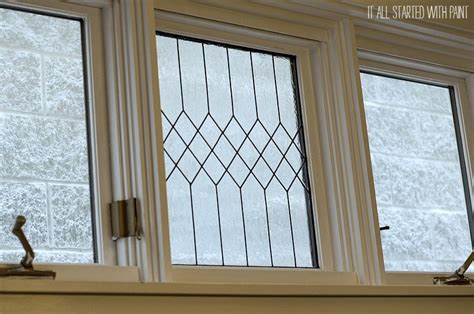 Remodelaholic How To Diy Faux Leaded Glass Windows